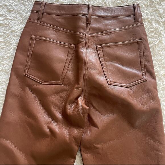 Aritzia Brown faux leather Pants Set - Picture 12 of 12